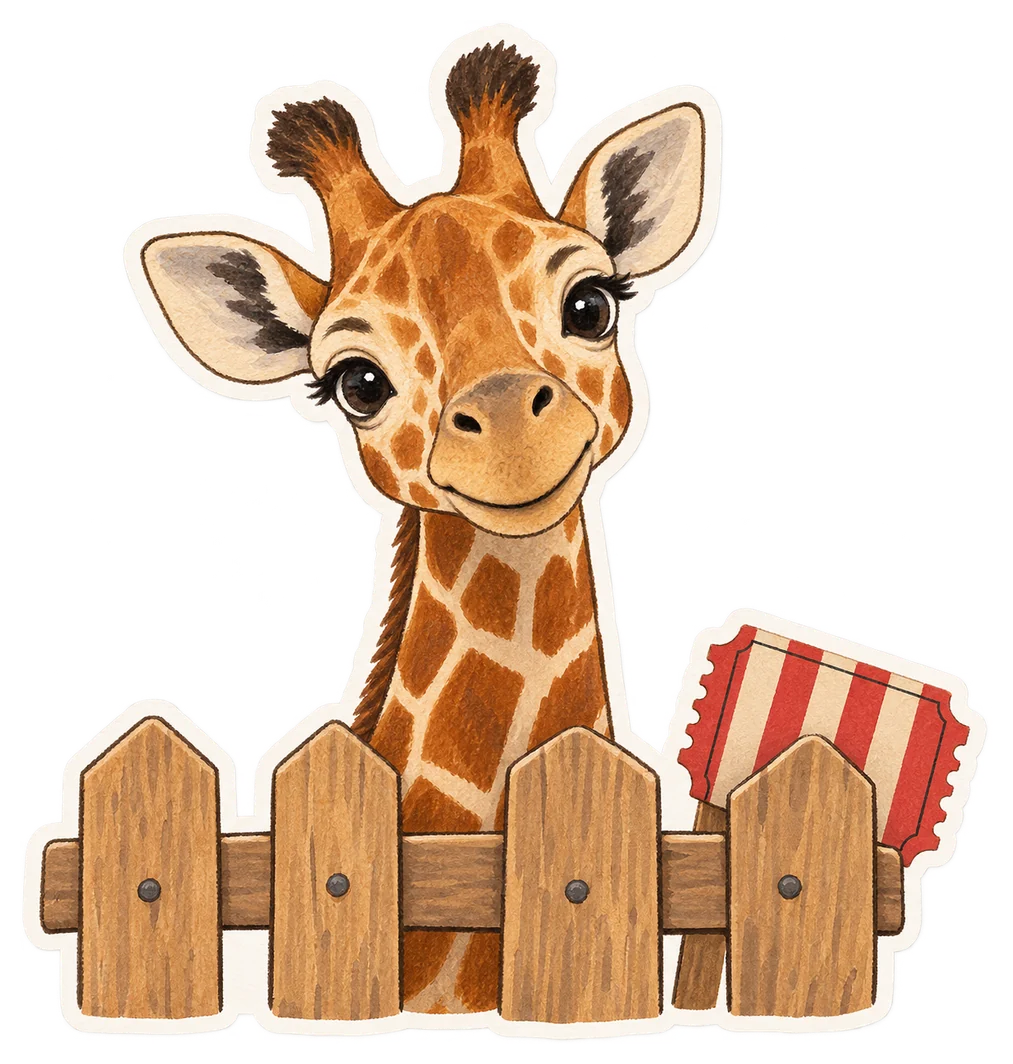 Une girafe qui passe la tête par-dessus une barrière