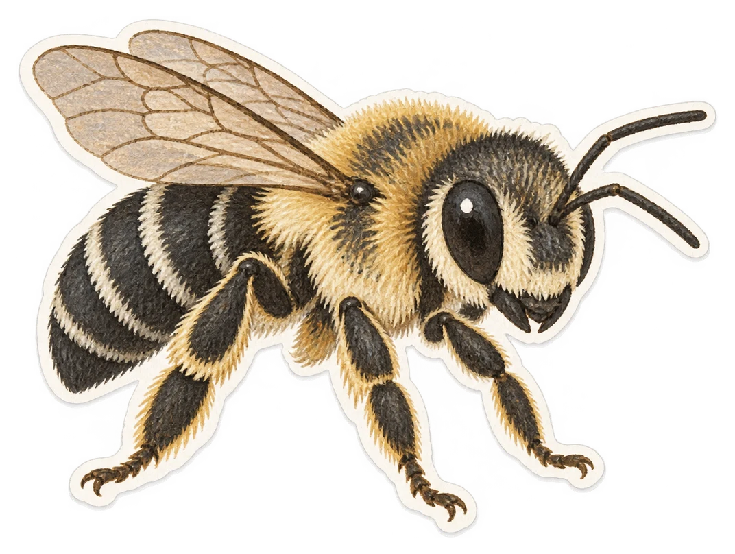 L'abeille coupeuse de luzerne (Megachile rotundata)
