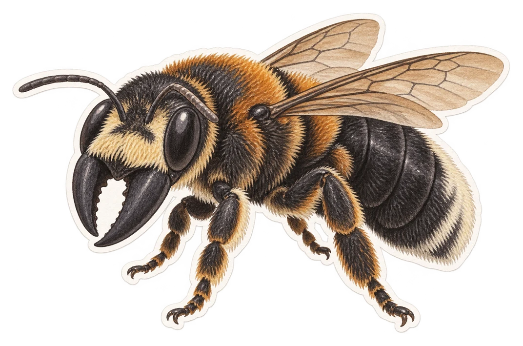 L'abeille géante de Wallace (Megachile pluto)