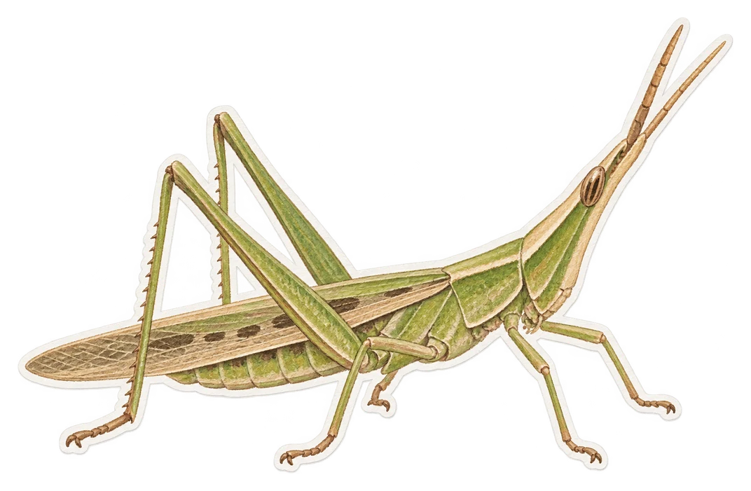 L'acrida hongroise (Acrida ungarica)