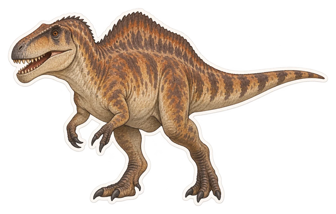 L'acrocanthosaure (Acrocanthosaurus atokensis)