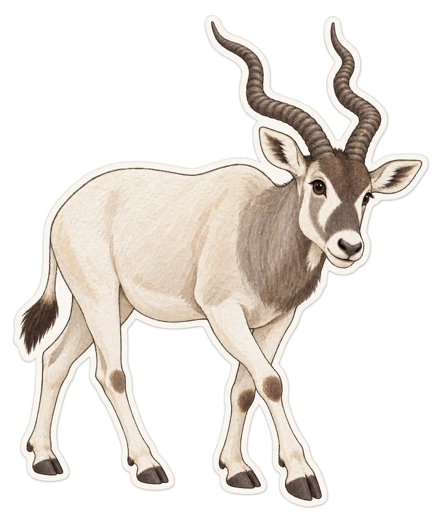 L’addax (Addax nasomaculatus)
