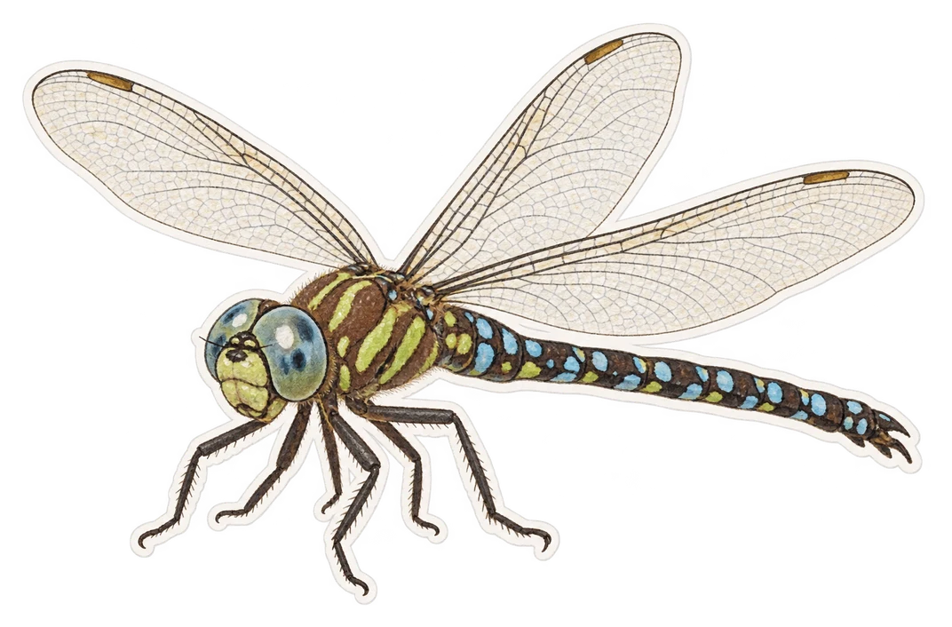 L'aeschne affine (Aeshna affinis)
