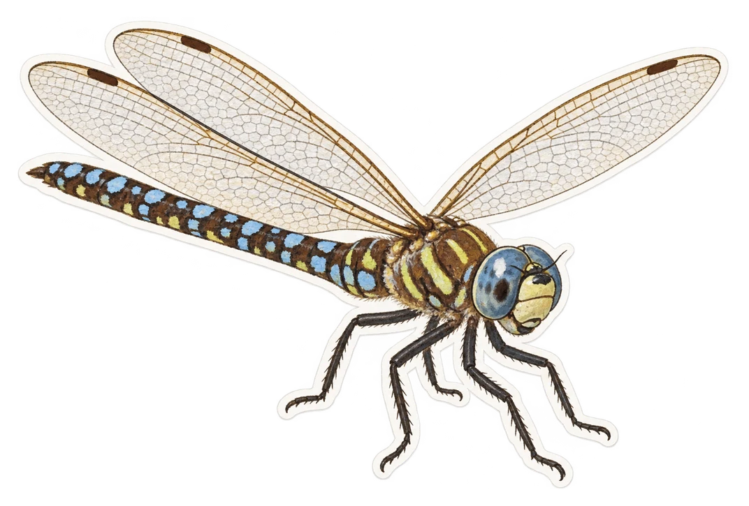 L'aeschne mixte (Aeshna mixta)
