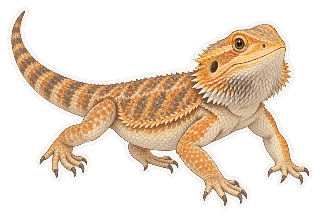 L'agame barbu (Pogona vitticeps)