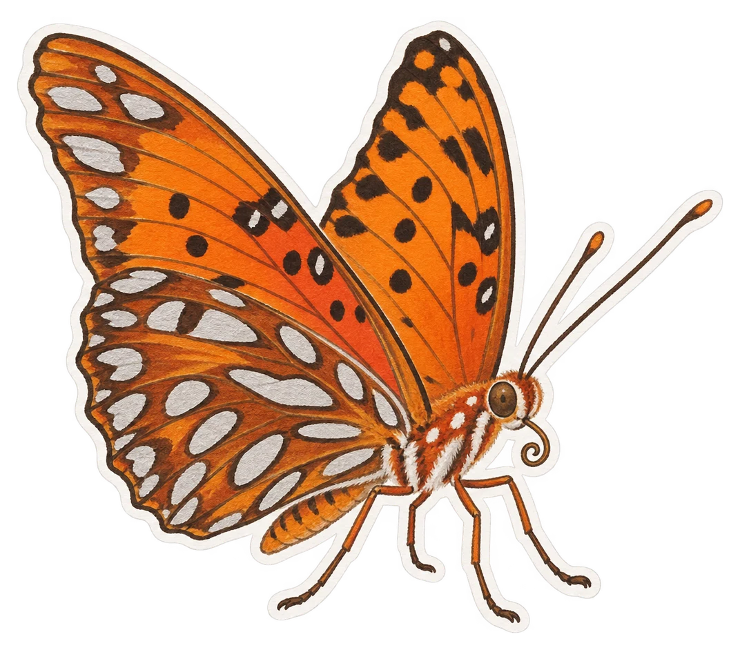 L'agraulis vanillé (Agraulis vanillae)