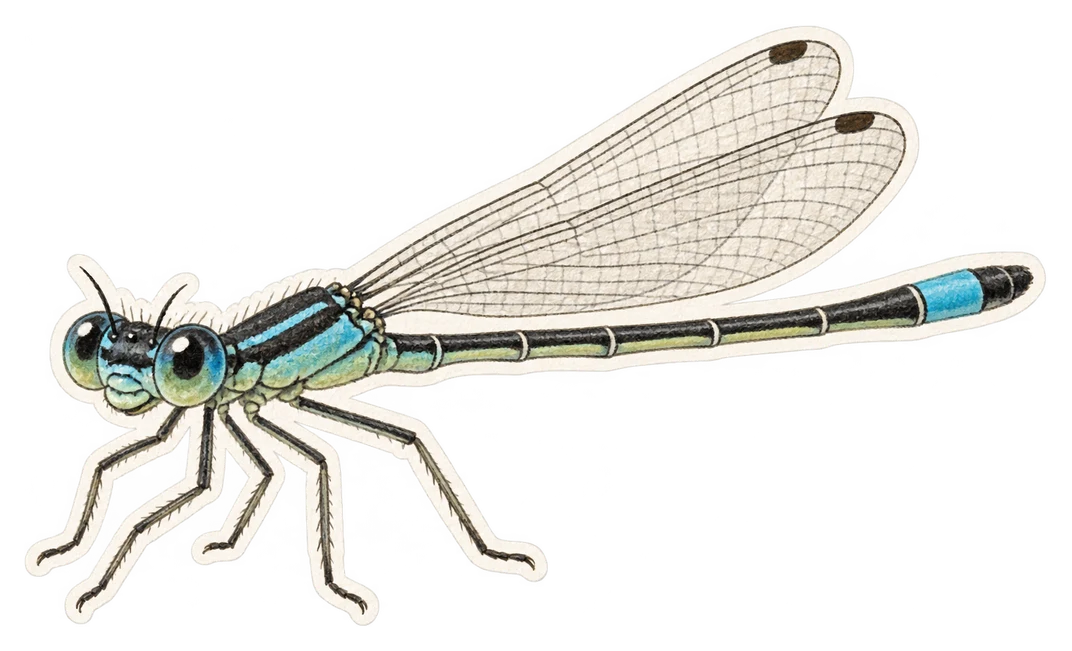 L'agrion élégant (Ischnura elegans)