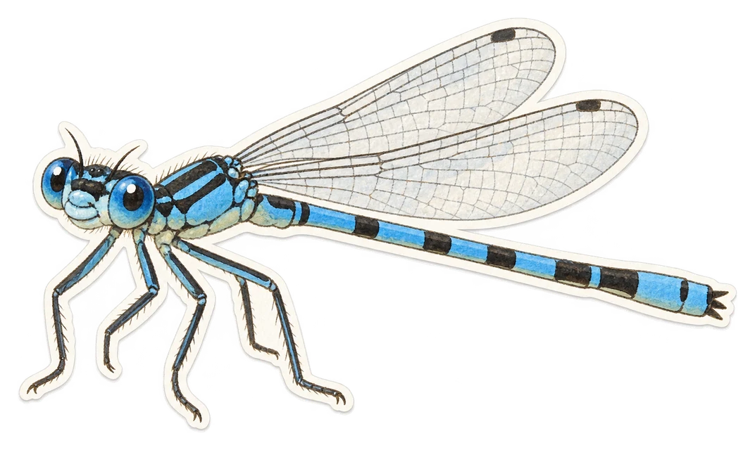 L'agrion jouvencelle (Coenagrion puella)