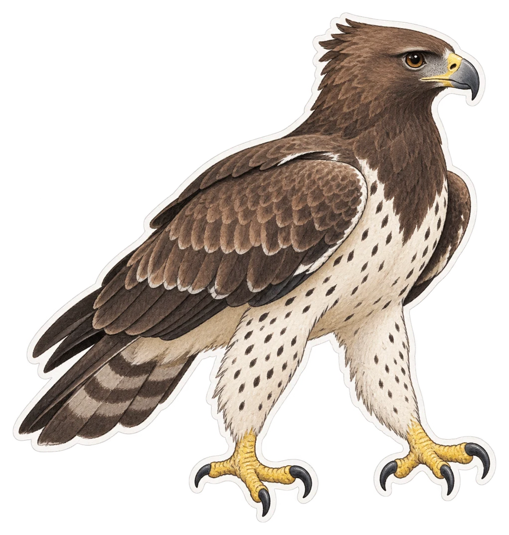 L'aigle de Cassin (Aquila africana)