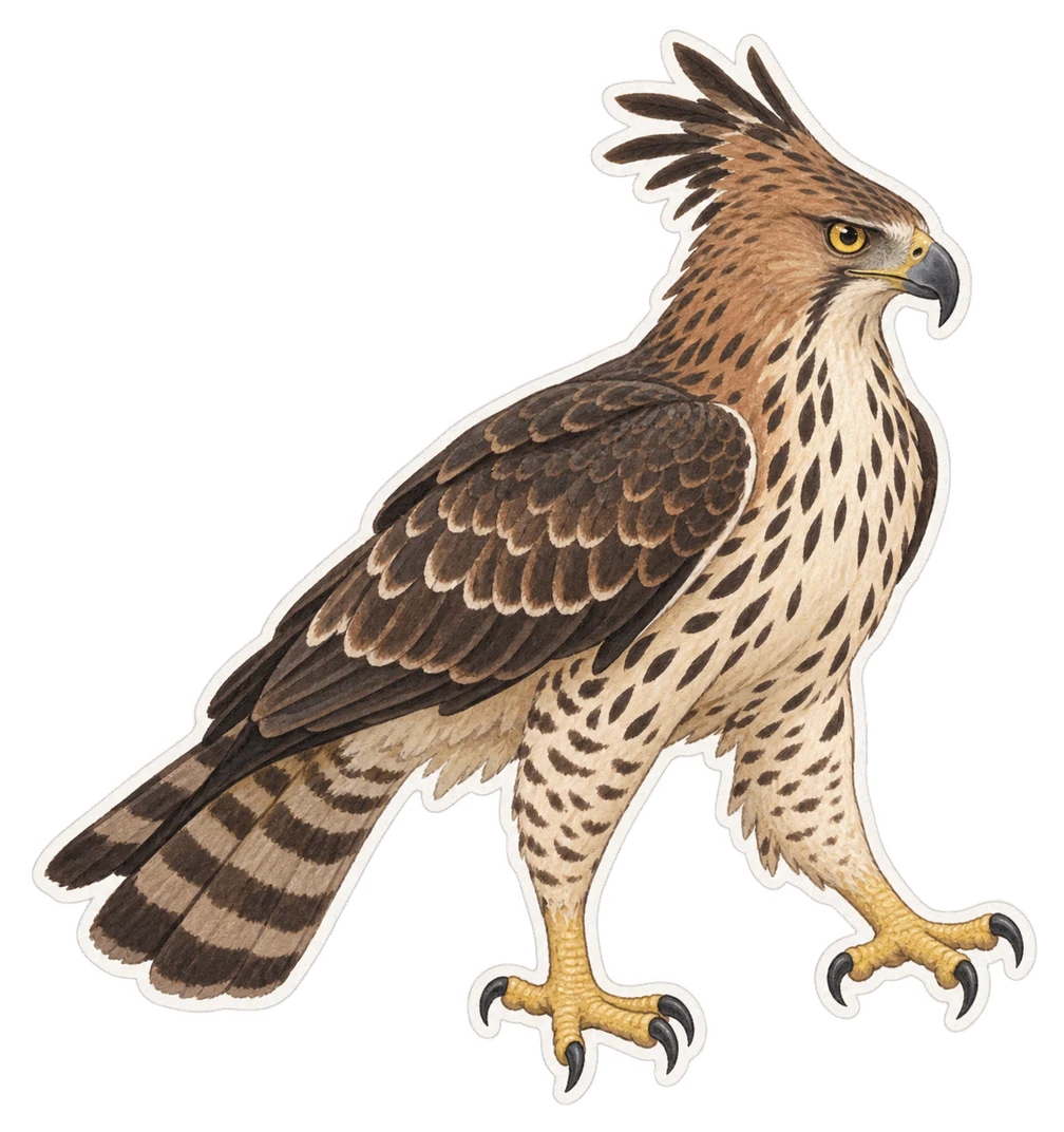 L'aigle de Java (Nisaetus bartelsi)