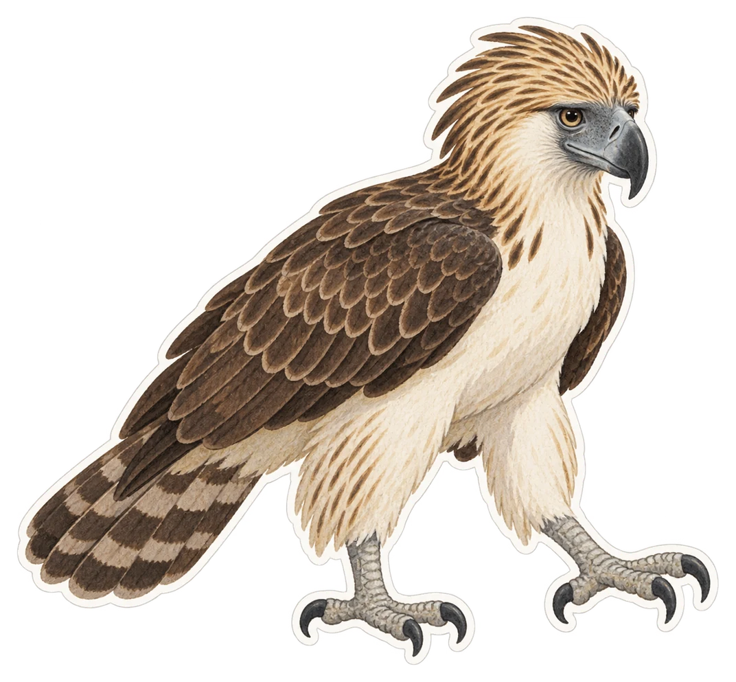 L'aigle des singes (Pithecophaga jefferyi)