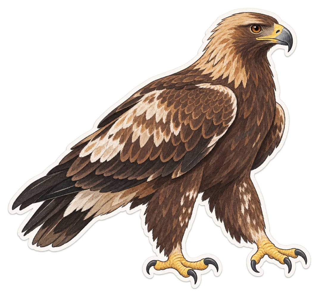 L'aigle impérial (Aquila heliaca)