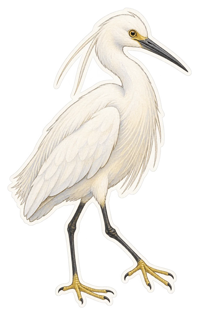 L'aigrette garzette (Egretta garzetta)