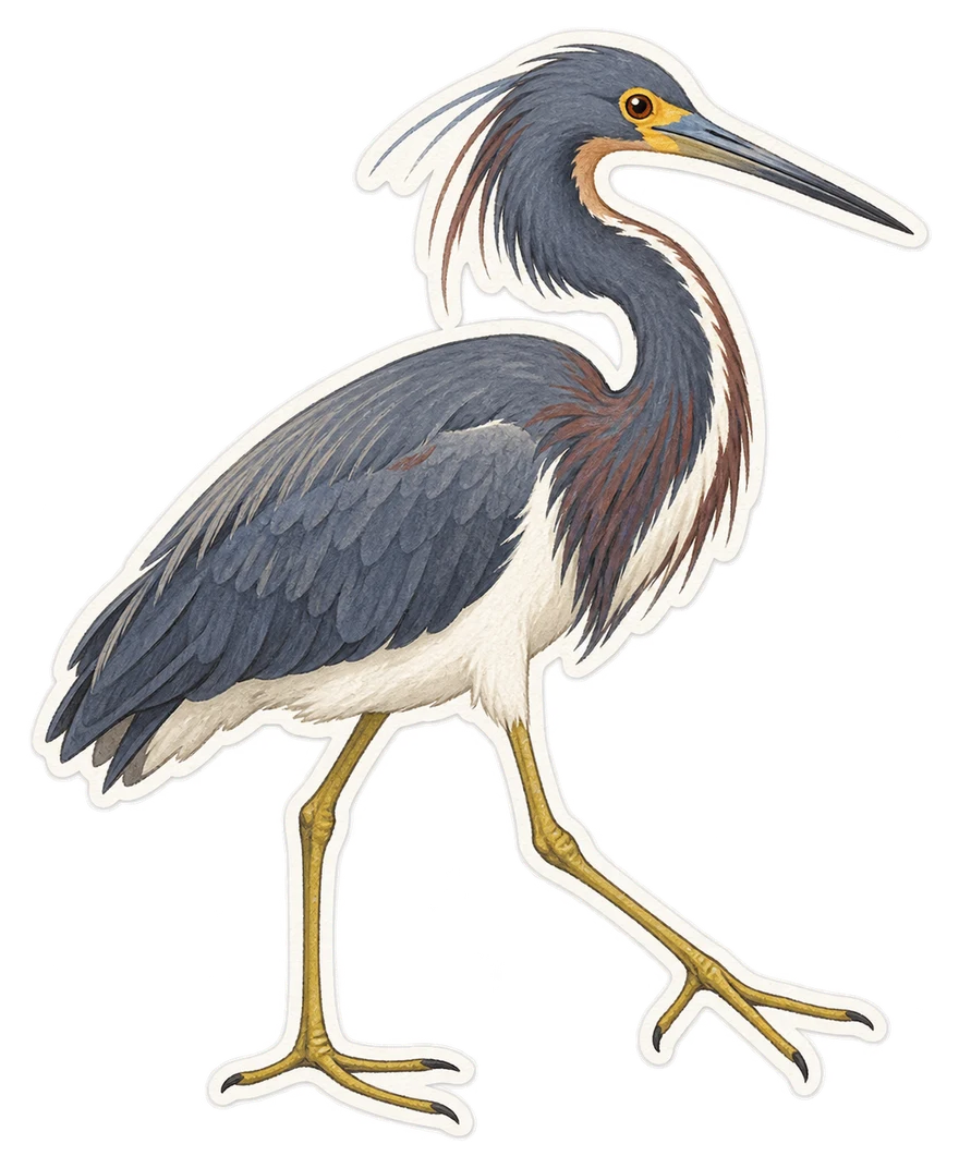 L'aigrette tricolore (Egretta tricolor)