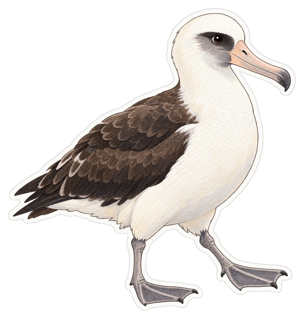 L'albatros de Laysan (Phoebastria immutabilis)