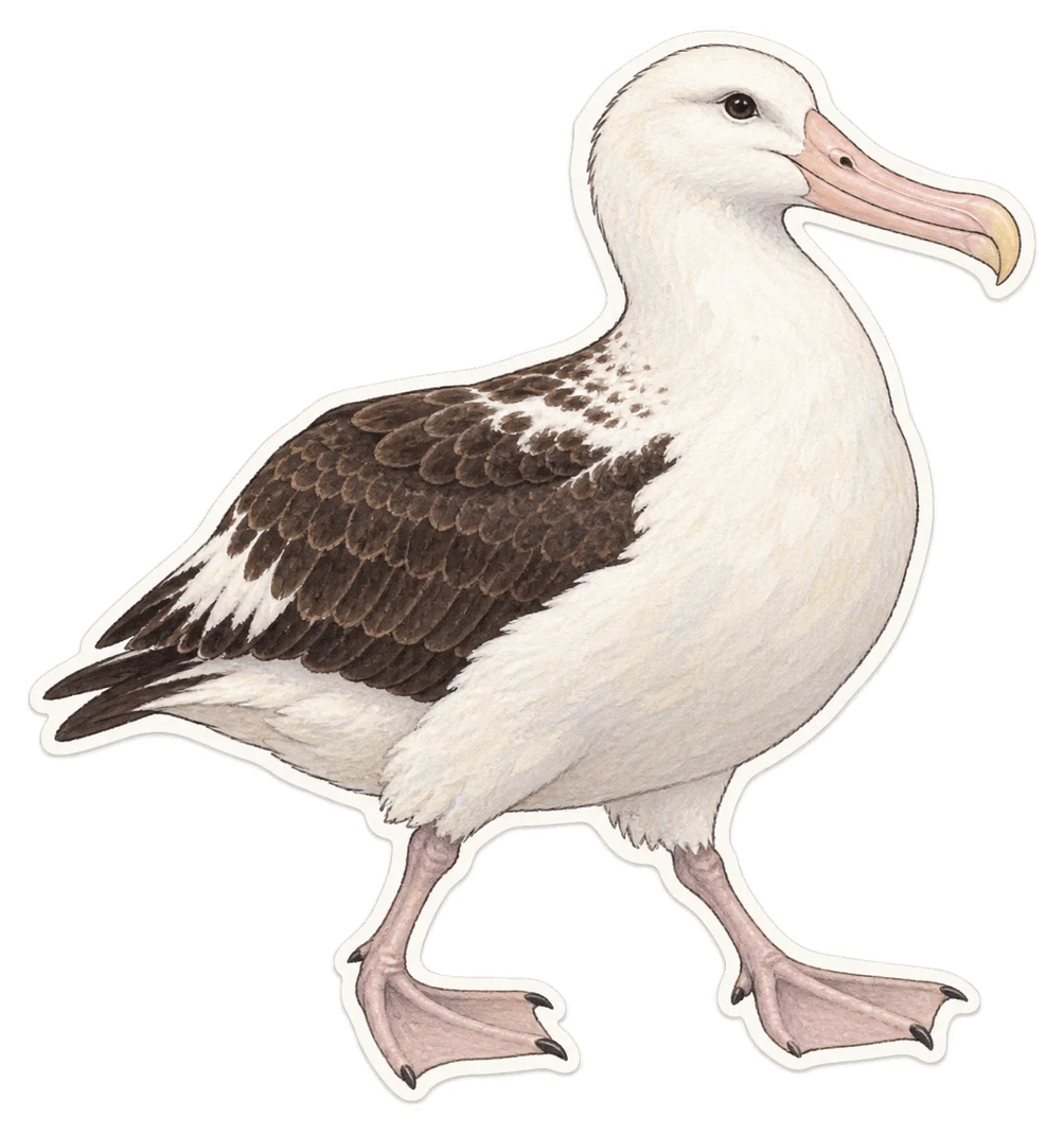 L'albatros des Antipodes (Diomedea antipodensis)