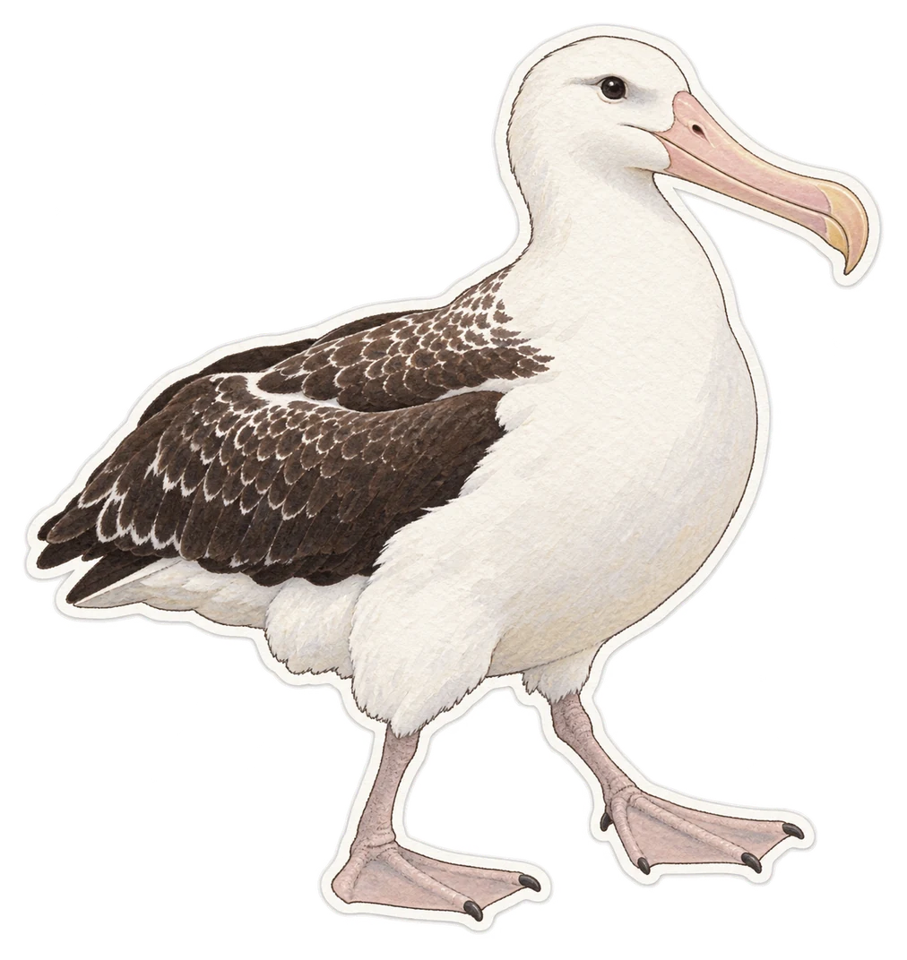 L'albatros hurleur (Diomedea exulans)