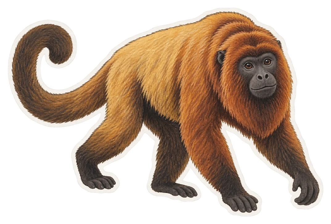 L'alouate de MacConnell (Alouatta macconnelli)