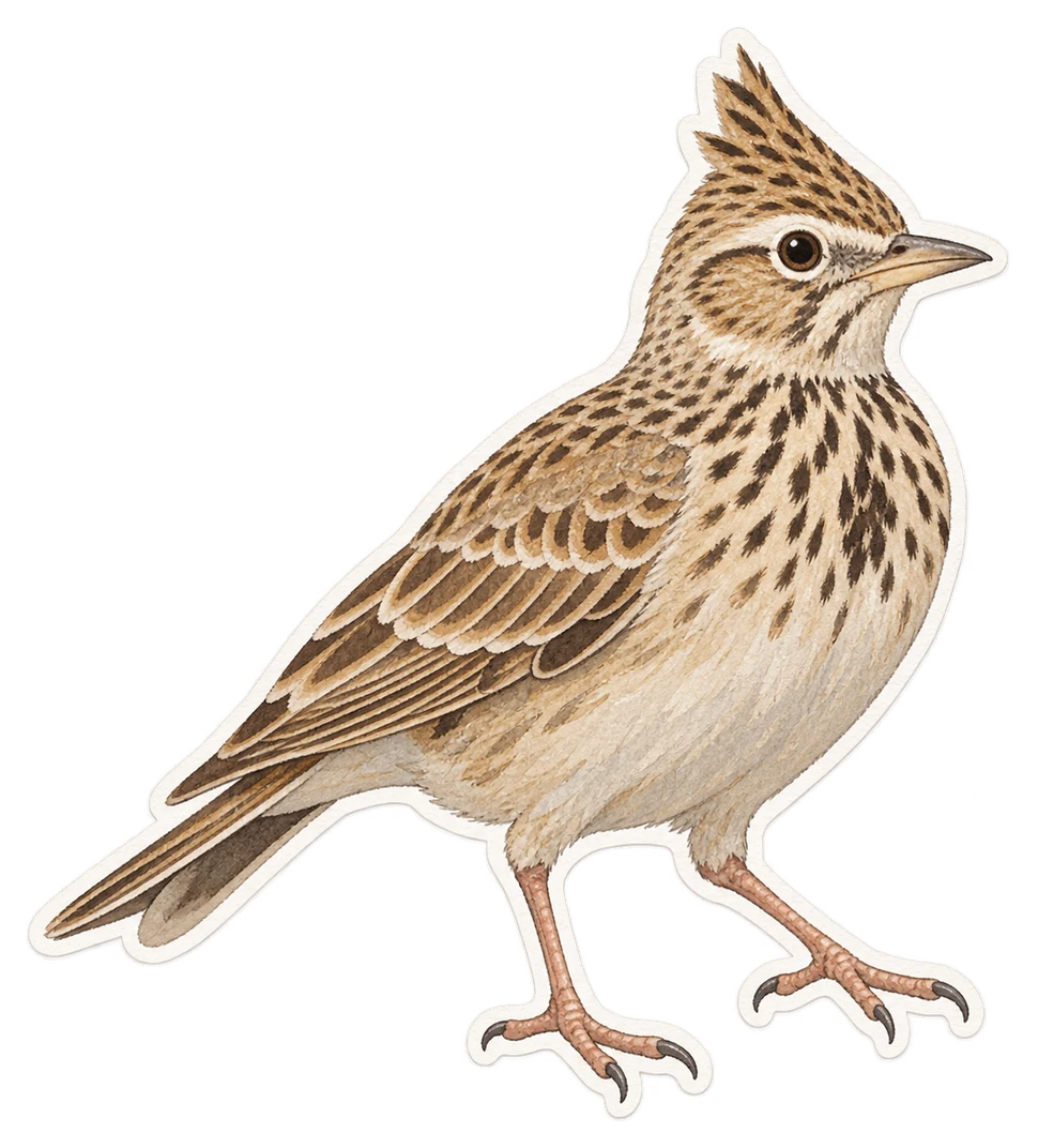 L'alouette calandre (Melanocorypha calandra)