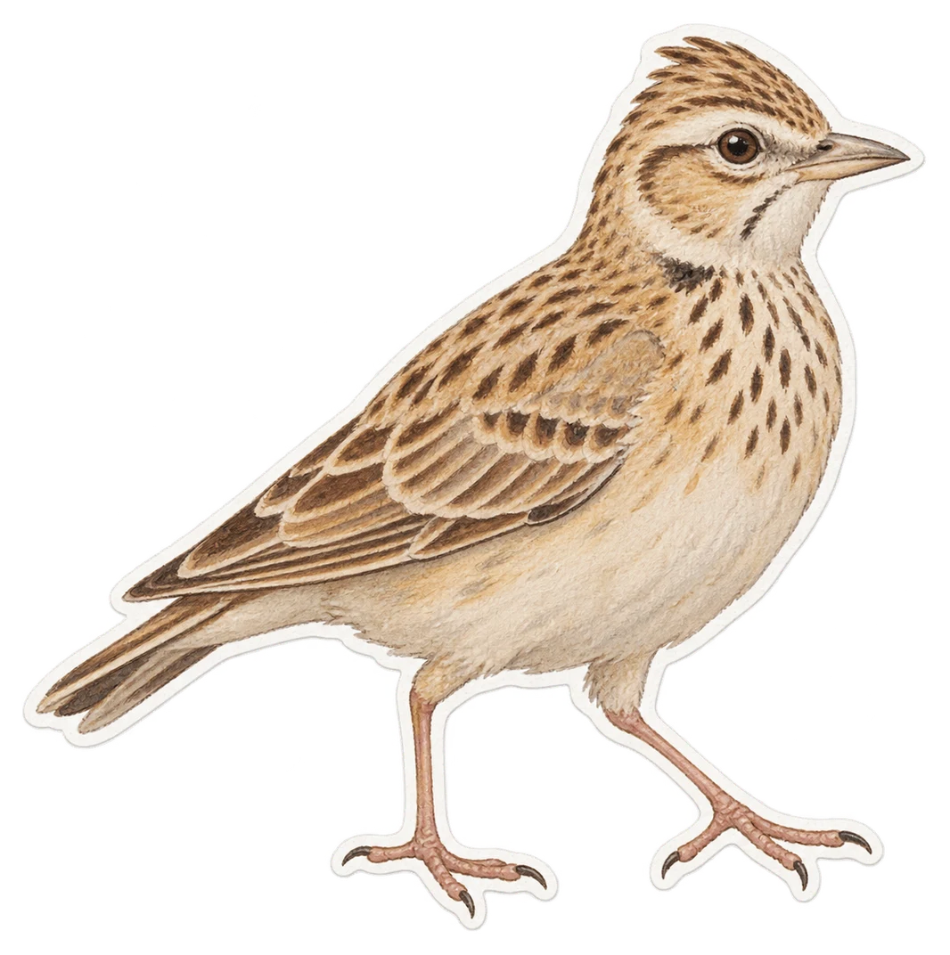L'alouette calandrelle (Calandrella brachydactyla)