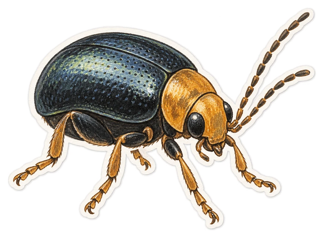 L'altise du colza (Psylliodes chrysocephala)