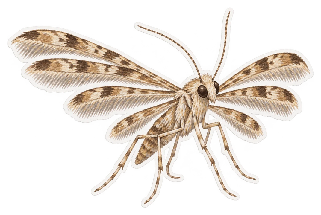 L'alucite à six plumes (Alucita hexadactyla)