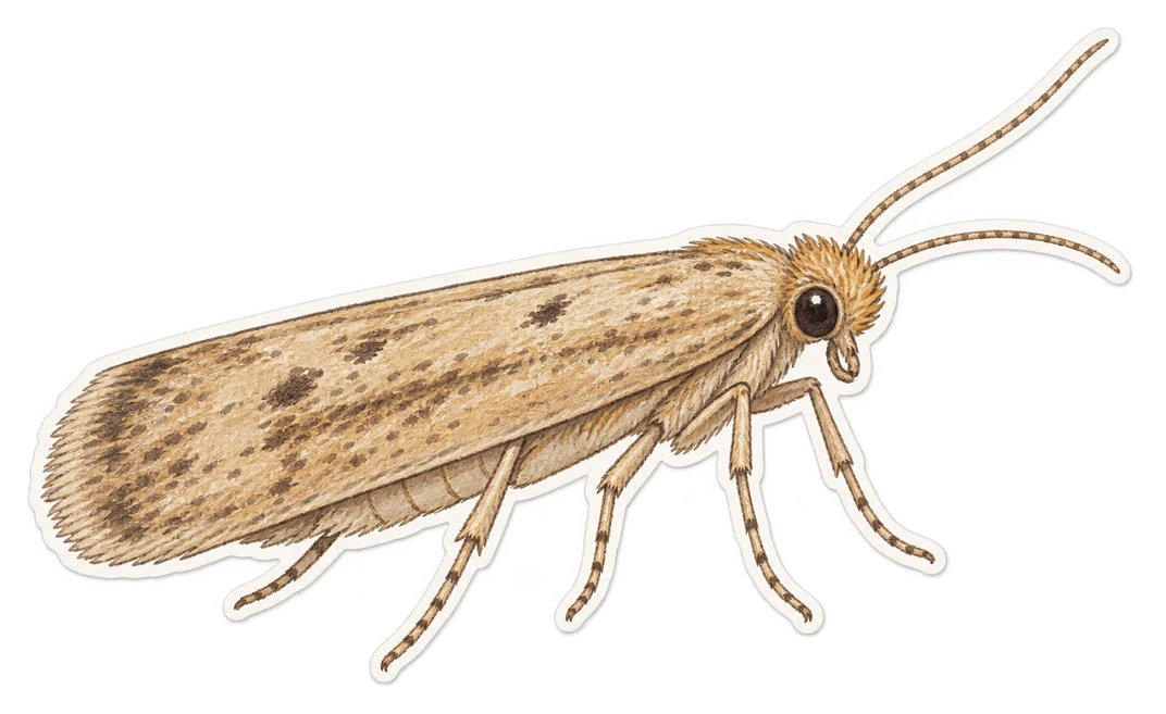 L’alucite des céréales (Sitotroga cerealella)