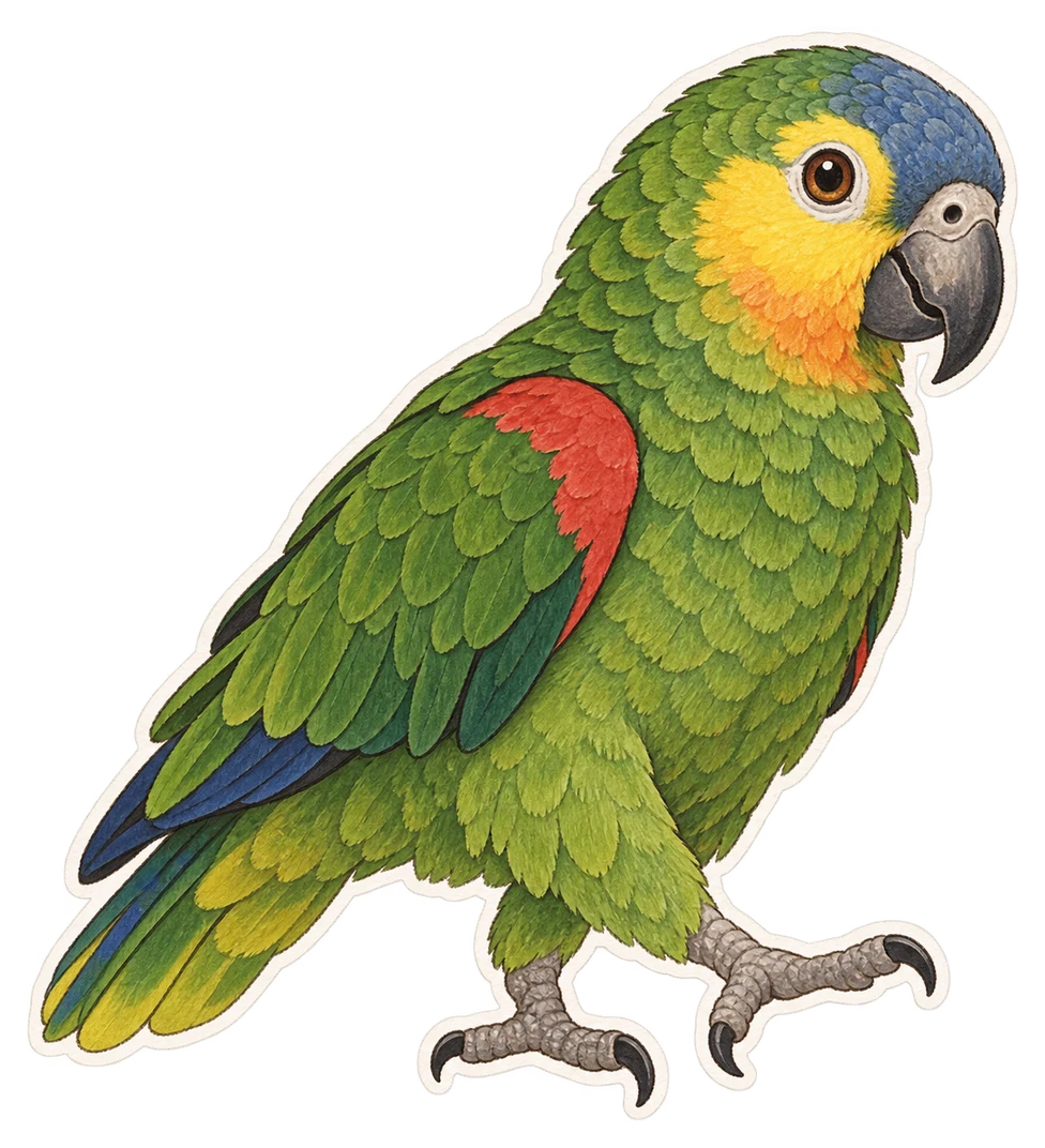 L’amazone de Saint-Vincent (Amazona guildingii)