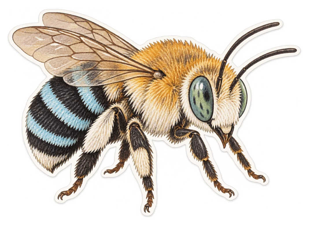 L'amegille Amegilla albigena (Amegilla albigena)