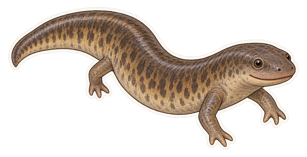 L'amphiume à trois doigts (Amphiuma tridactylum)