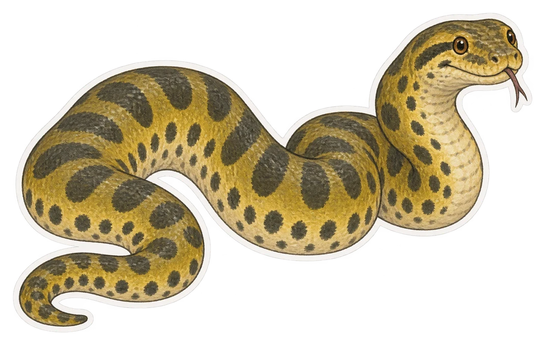 L’anaconda jaune (Eunectes notaeus)