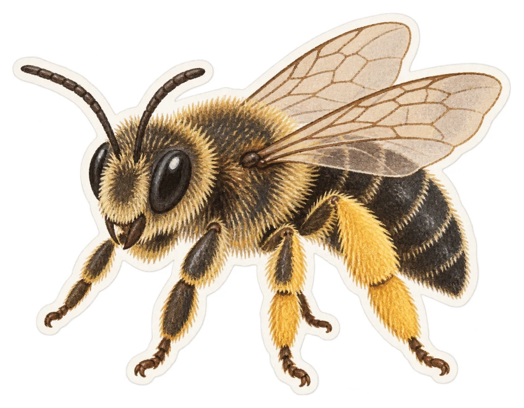 L'andrène à pattes jaunes (Andrena flavipes)