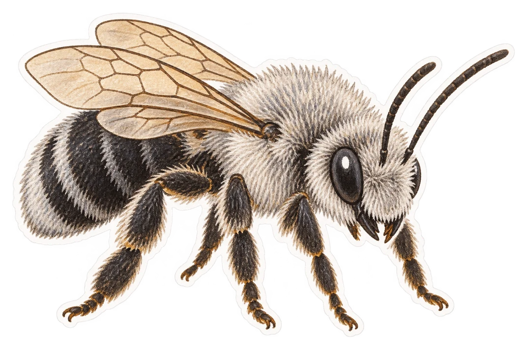 L'andrène cendrée (Andrena cineraria)