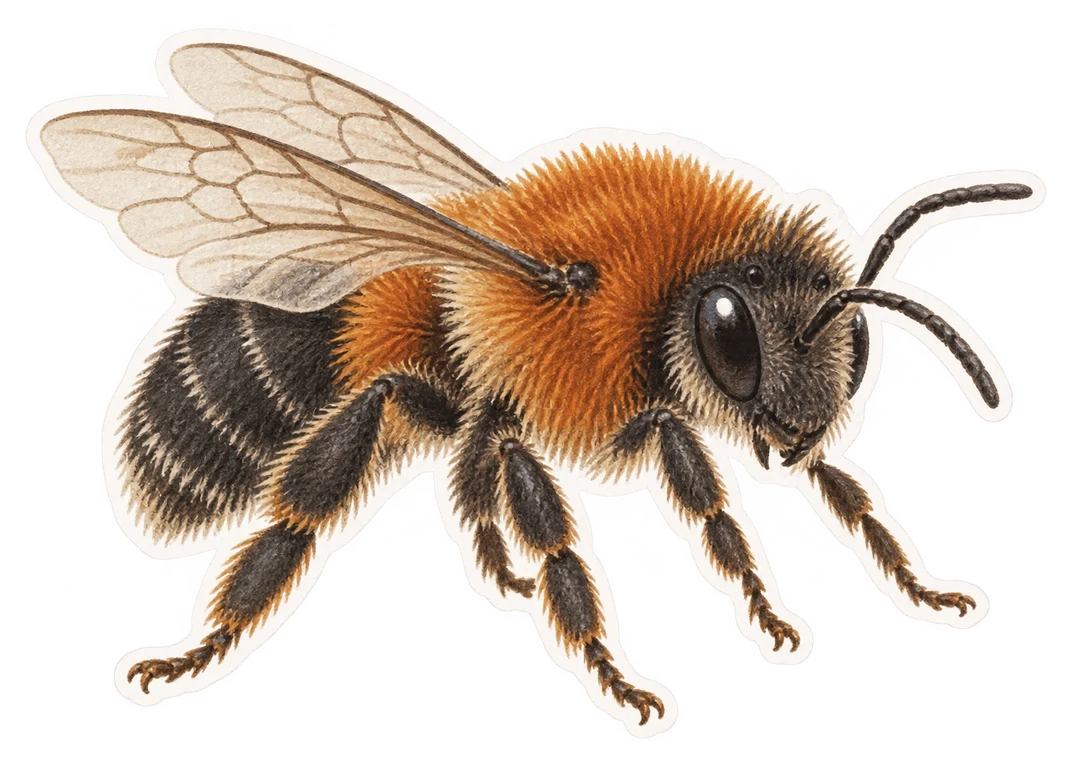 L'andrène fauve (Andrena fulva)
