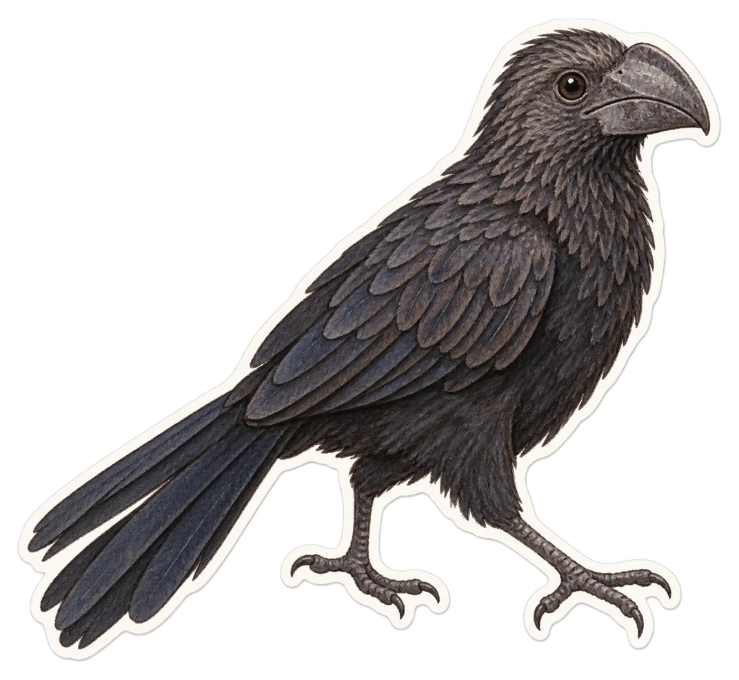 L'ani à bec cannelé (Crotophaga sulcirostris)