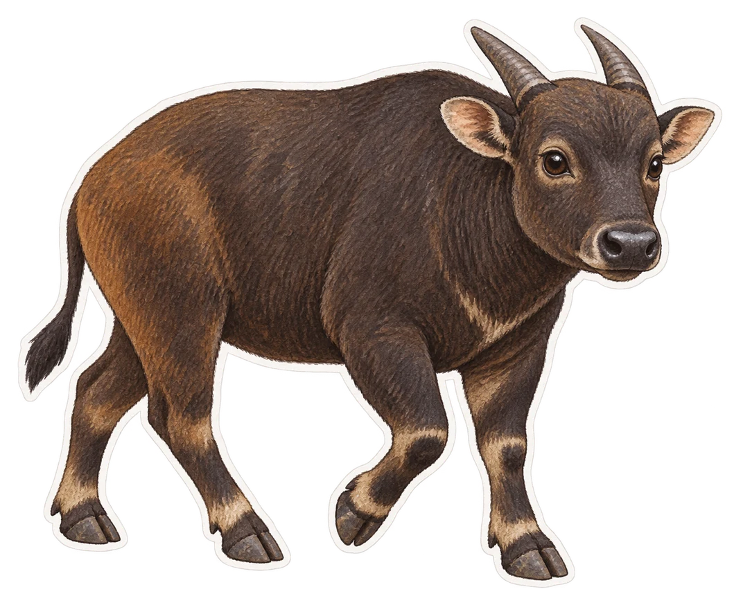 L'anoa des montagnes (Bubalus quarlesi)