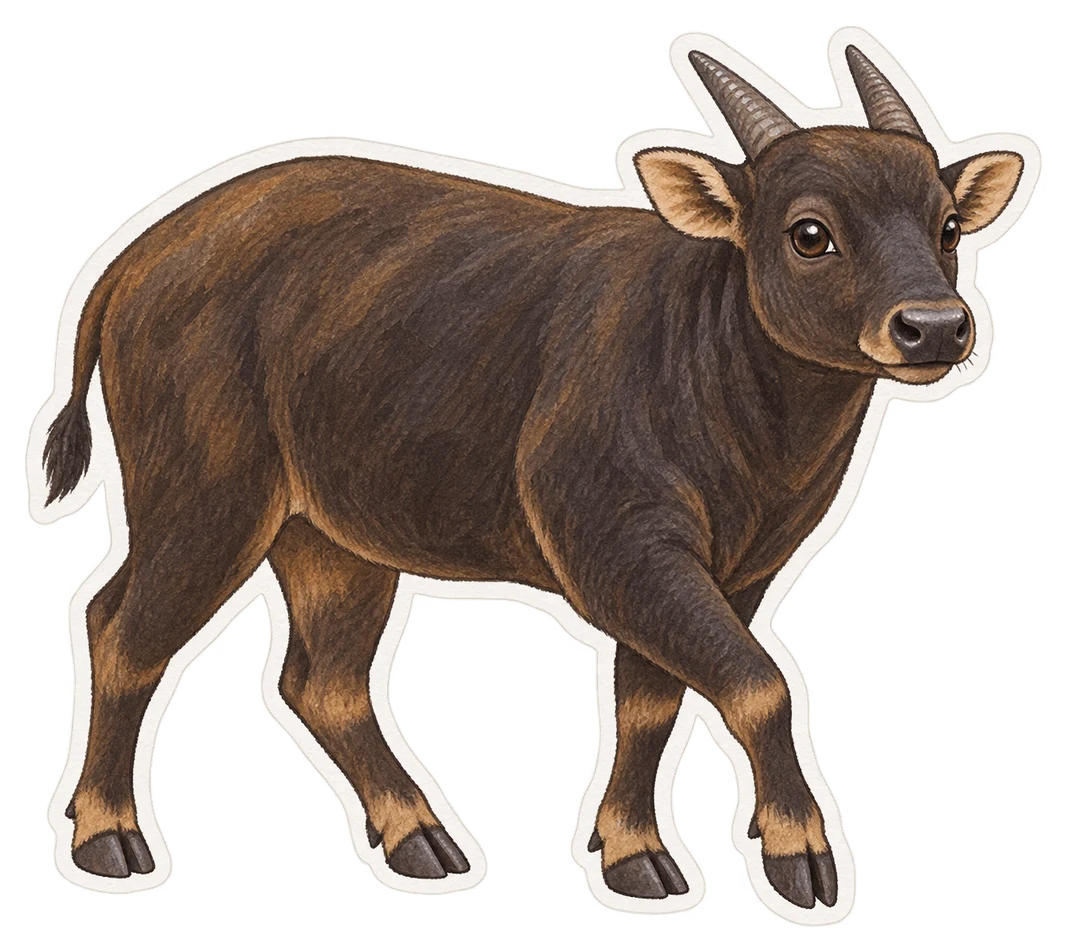 L'anoa des plaines (Bubalus depressicornis)