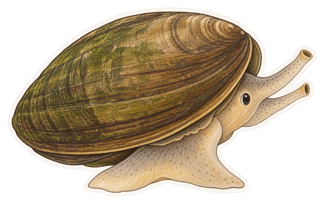 L'anodonte des cygnes (Anodonta cygnea)