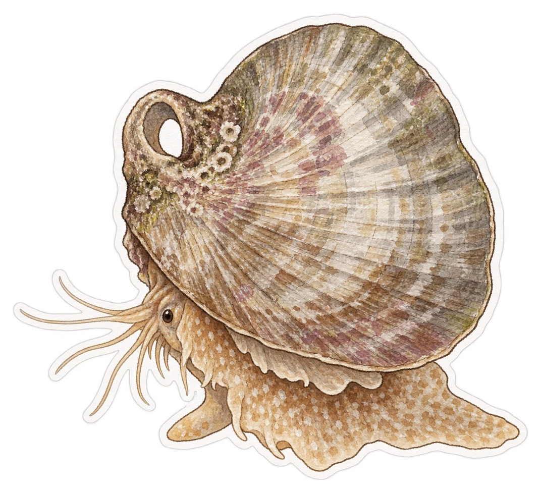 L'anomie ephippium (Anomia ephippium)