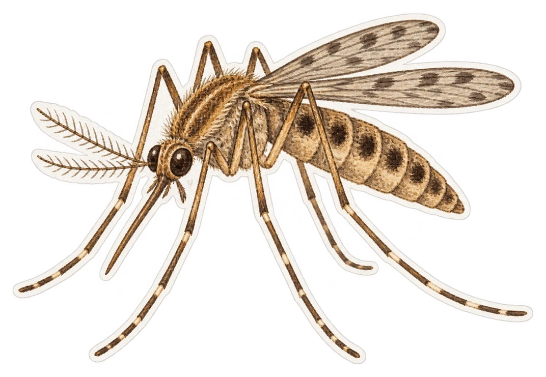 L’anophèle quadrimaculé (Anopheles quadrimaculatus)