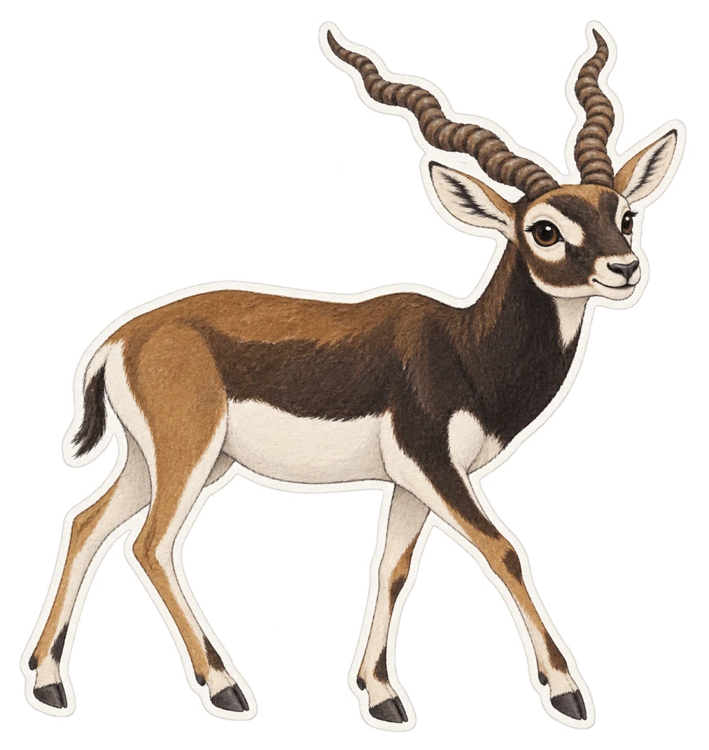 L'antilope cervicapre (Antilope cervicapra)