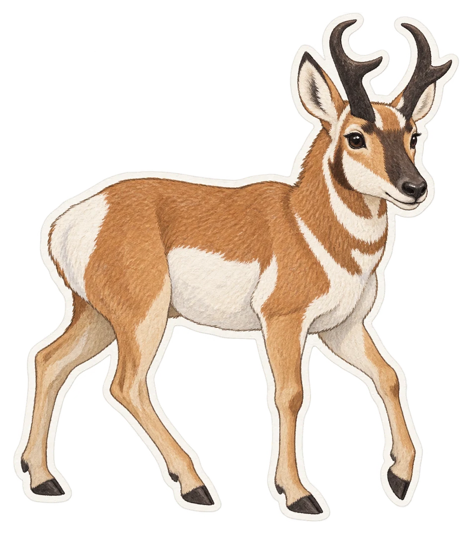 L’antilope d’Amérique (Antilocapra americana)