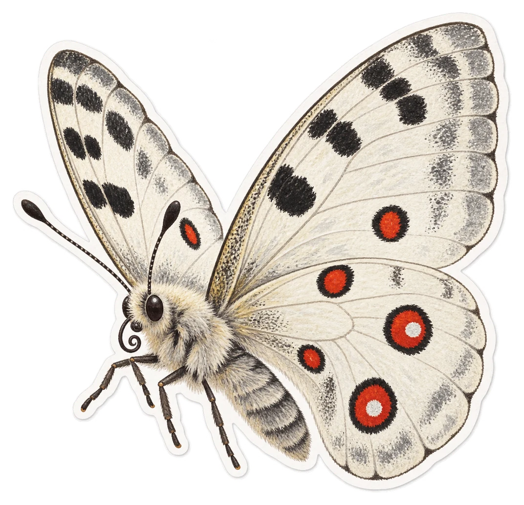 L'apollon (Parnassius apollo)