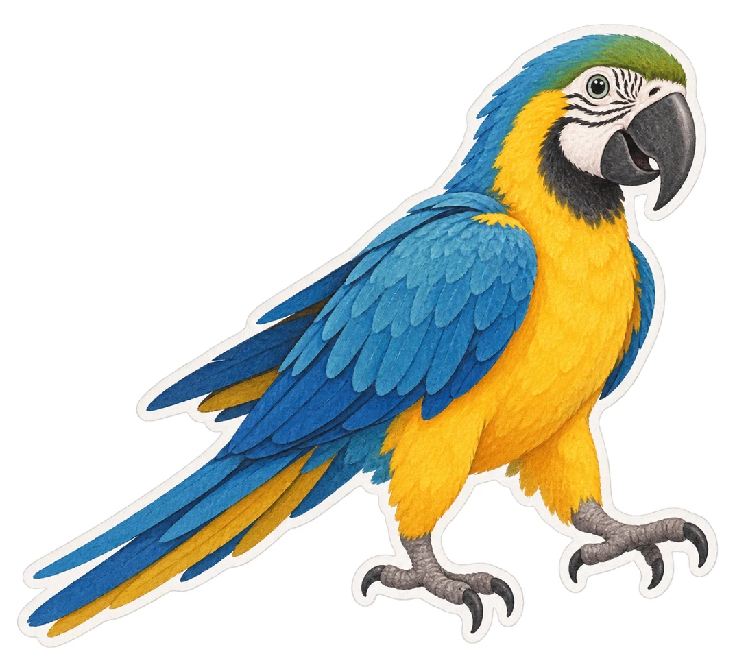 L'ara bleu (Ara ararauna)
