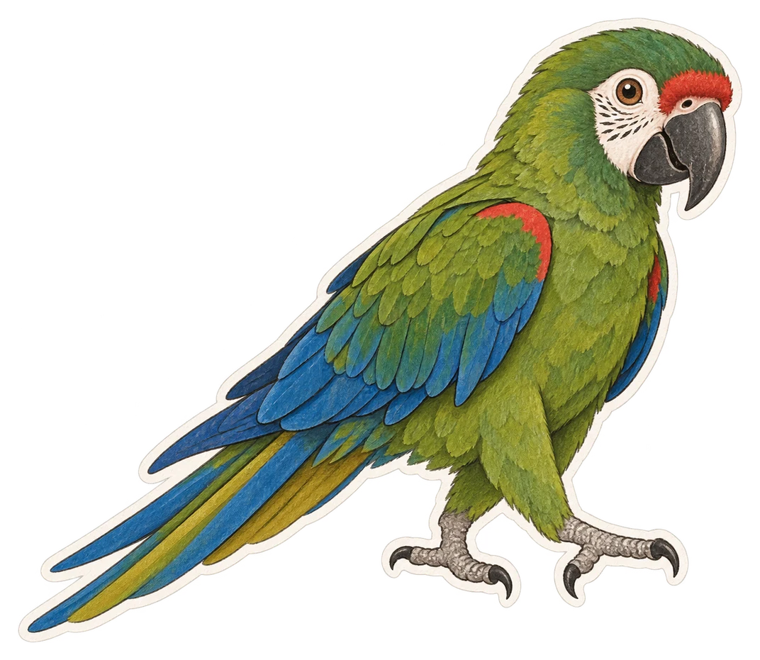 L'ara d'Illiger (Primolius maracana)