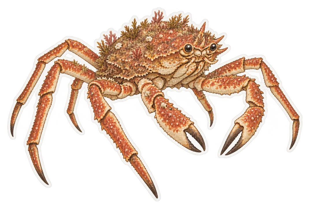 L'araignée de mer (Maja brachydactyla)