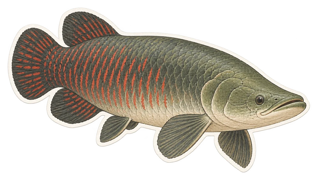 L'arapaïma (Arapaima gigas)