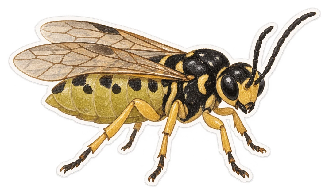 L'arge ochropus (Arge ochropus)
