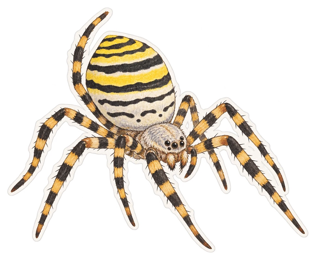 L'argiope trifasciée (Argiope trifasciata)