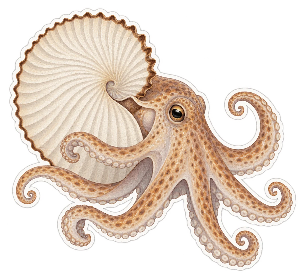 L'argonaute commun (Argonauta argo)